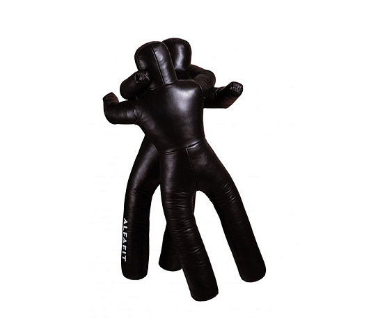 Манекен борцовский двуногий AlfaFit Кожа, рост 160 см