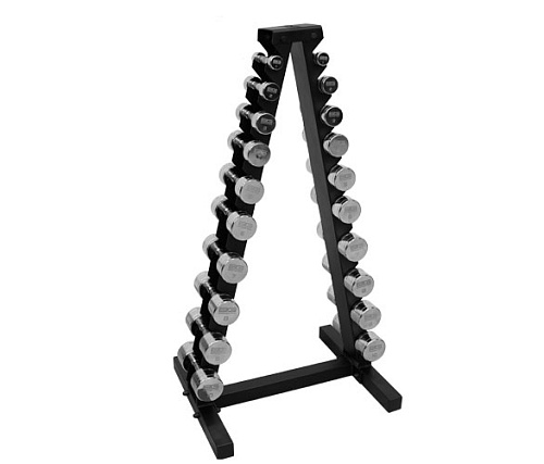 Купить Набор хромированных гантелей Bronze Gym BGDBCH01-10 1–10 кг, 10 пар в Москве