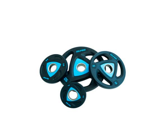 Диск олимпийский полиуретановый Original FitTools OKPRO 5 кг фото5