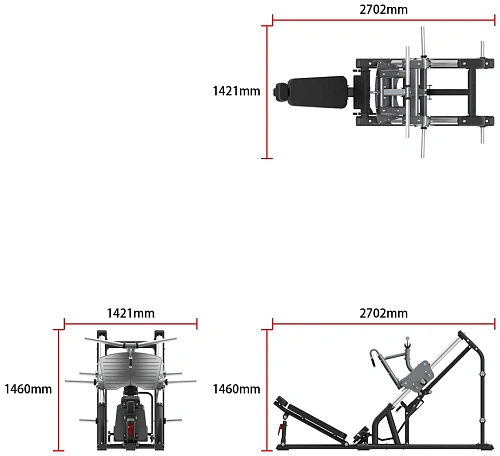 Жим ногами под углом 45 Smith Fitness Excellence SH019