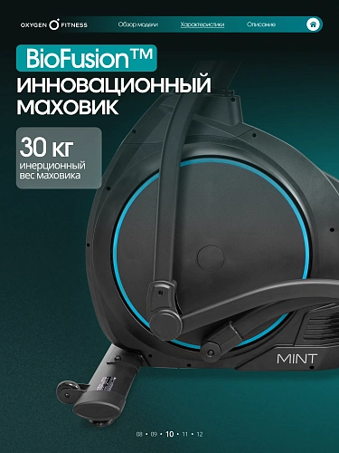 Эллиптический тренажер домашний Oxygen Fitness MINT