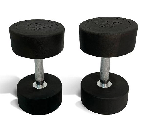 Купить Гантель круглая обрезиненная Unix Fit PRO 17,5 кг / шт. в Москве