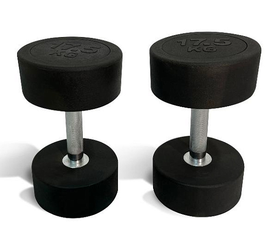Гантель круглая обрезиненная Unix Fit PRO 17,5 кг / шт.