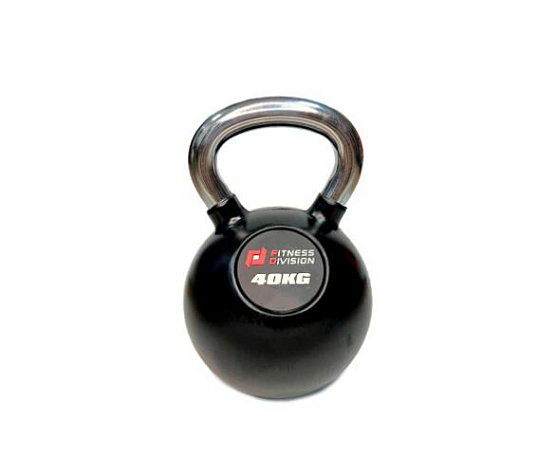 Гиря Original FitTools Гиря 40 кг обрезиненная с хромированной ручкой