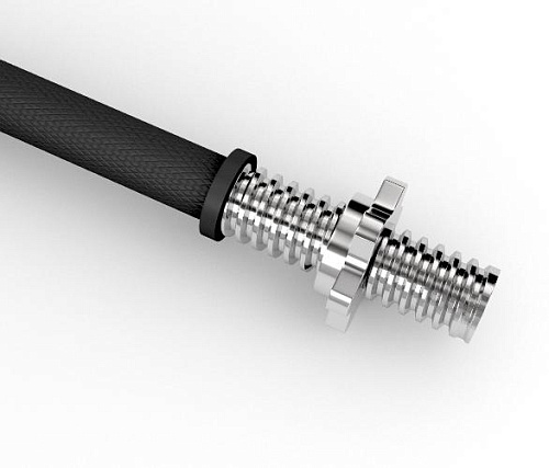 Гриф гантельный обрезиненный Unix Fit 400 мм / 25 мм