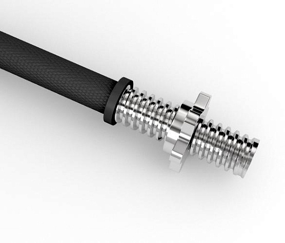 Гриф гантельный обрезиненный Unix Fit 350 мм / 25 мм фото1