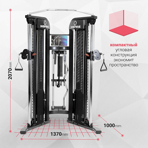 Двойной блок регулируемый DAP Inspire FT1 черный (FT10B)