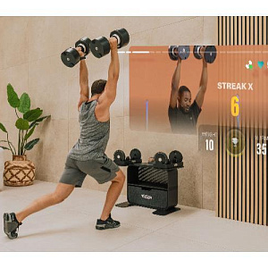 Купить Technogym Connected Dumbbells+ с регулируемым весом и подставками в Москве