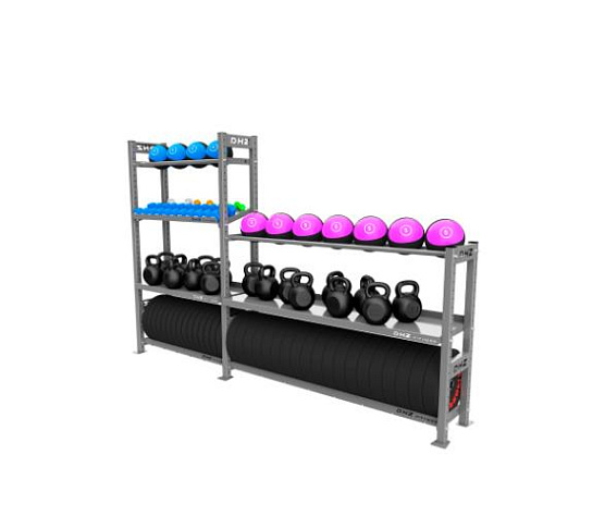 Силовой тренажер Original FitTools Стеллаж модульный 2900-1950-1200