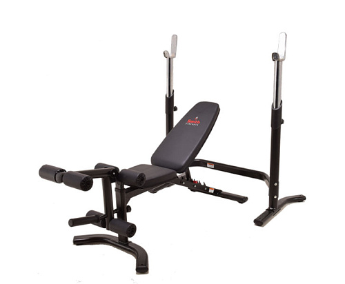 Многофункциональная силовая скамья со стойками под штангу Smith Fitness Excellence WB270
