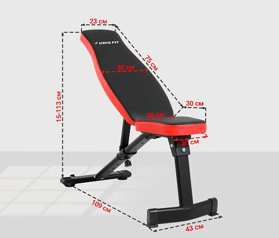 Силовая универсальная скамья Unix Fit BENCH 130 фото2