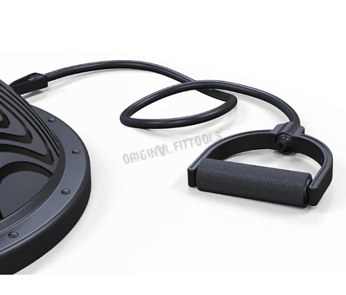 Полусфера гимнастическая надувная Original FitTools R3 с эспандерами и насосом