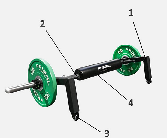 Гриф для ягодичного мостика Primal PSBA0042