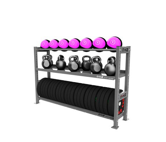 Силовой тренажер Original FitTools Стеллаж модульный 1800-1200