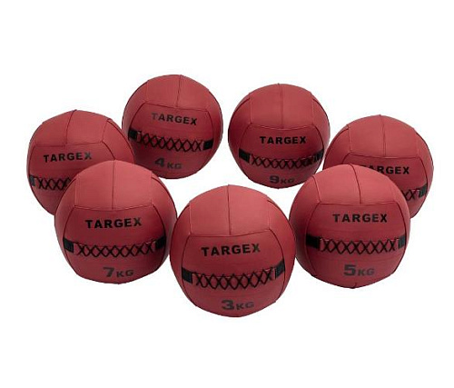 Мяч набивной Targex STRATA 9 кг красный