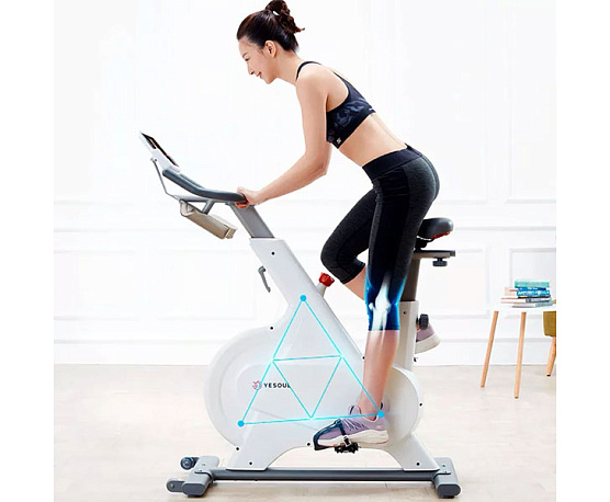 Велотренажер Yesoul M1 белый фото3