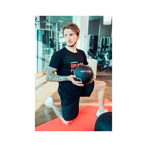 Купить Original FitTools Мяч тренировочный черный 1 кг в Москве