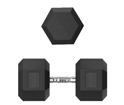 Гантель гексагональная обрезиненная Unix Fit 47,5 кг / шт.