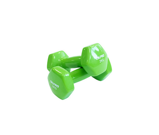 Гантель виниловая Original FitTools 2 кг для групповых программ фото2