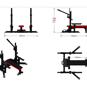 Купить Aerofit P1410F Жимовая скамья домкратная для пауэрлифтинга в Москве