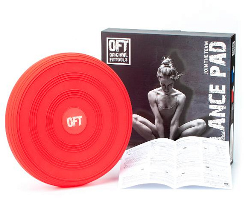 Балансировочная подушка Original FitTools FT-BPD02-RED красная