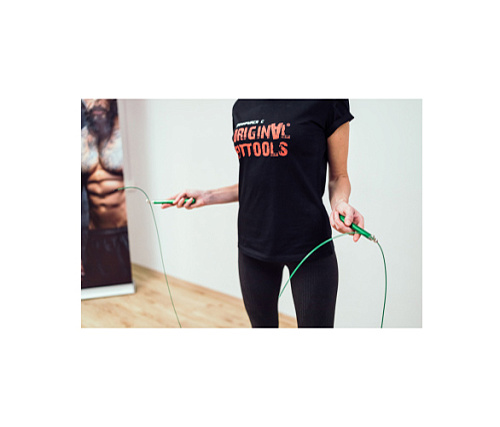 Скакалка тренировочная профессиональная с алюминиевыми рукоятками Original FitTools