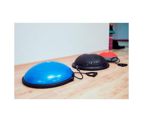 Полусфера гимнастическая надувная Original FitTools R3 с эспандерами и насосом