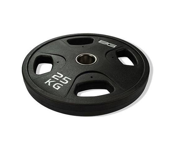 Bronze Gym Диск олимпийский обрезиненный черный 25 кг BG-PA-PL-P250