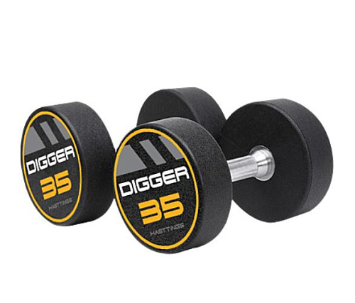 Комплект полиуретановых гантелей Hasttings Digger HD51D4C-27,5-37,5 5 пар 27,5–37,5 кг