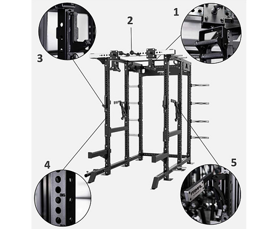 Многофункциональная силовая станция PRIMAL ПОЛНАЯ СИЛОВАЯ СТОЙКА PSPA0101 фото2