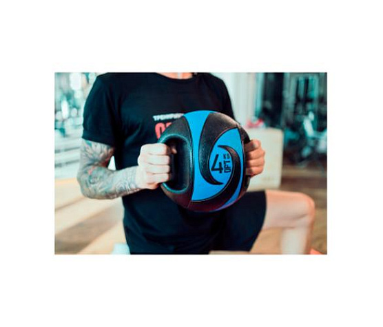 Мяч тренировочный медицинбол с хватами Original FitTools 7 кг фото1