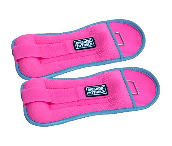 Утяжелители Original FitTools 2 кг розовые (пара) фото1