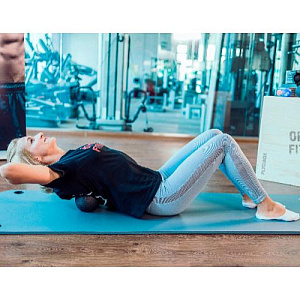 Купить Original FitTools Шар массажный сдвоенный 24 х 12 см черный в Москве