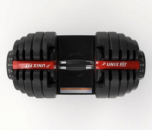 Гантель со ступенчатой регулировкой Unix Fit 24 кг