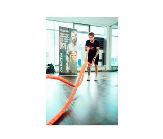 Канат для функционального тренинга Original FitTools 50 мм х 9,1 м фото4