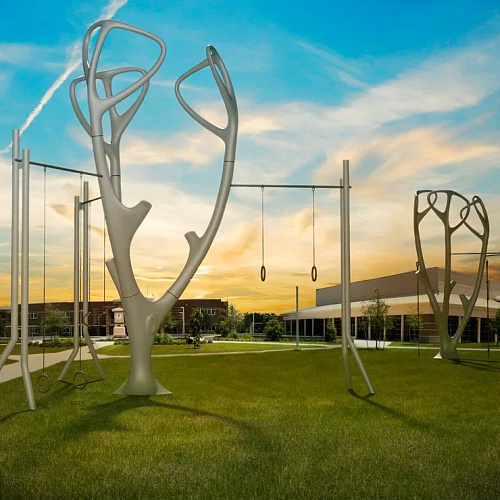 Уличный комплекс для тренировок MyTree MyEquilibria Rings Tree