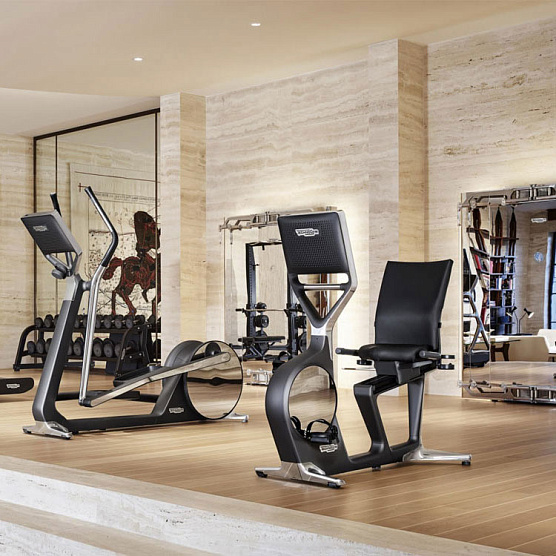 Горизонтальный велотренажер Technogym Recline Personal фото20