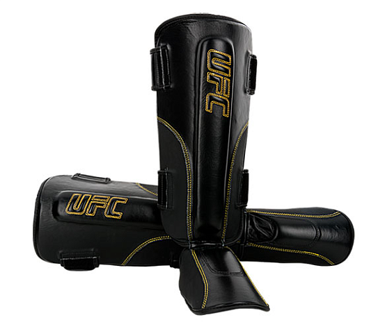 UFC Защита голени на липучках черная - L/XL