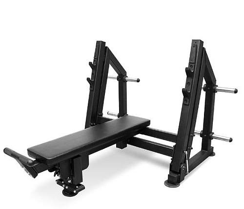 Купить Скамья для жима лёжа с доводчиком, упором и подставкой для ног Bronze Gym PARTNER ML-901 в Москве