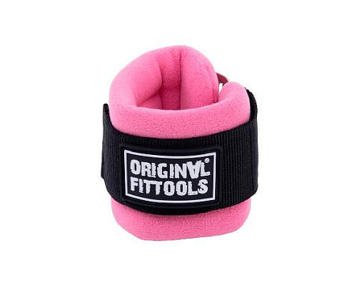 Купить Ремень для тренировки мышц бедра и ягодиц регулируемый Original FitTools (F0-кольцо) розовый в Москве