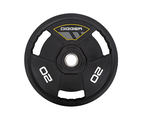 Купить Диск олимпийский полиуретановый 3-х хватовый Hasttings 20 кг в Москве