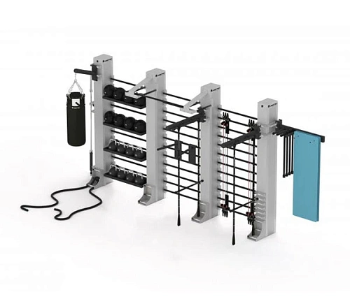 Настенный комплекс на 7 станций Queenax By Precor WALL SOLUTION 2D 4.75 m