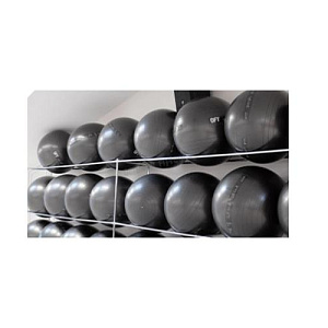 Купить Original FitTools Гимнастический мяч 75 см для коммерческого использования черный с насосом в Москве