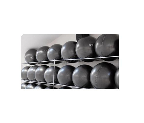 Гимнастический мяч Original FitTools 75 см черный для коммерческого использования с насосом фото3