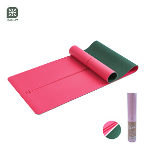 Коврик для йоги Bloom LB7033/RD розовый Bloom Коврик для йоги Bloom LB7033/RD розовый-зеленый