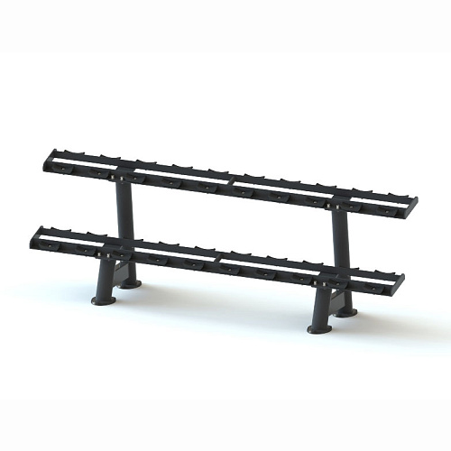 Купить Стойка для 10 пар гантелей 2-ярусная Kraft Fitness KFTTDRY в Москве