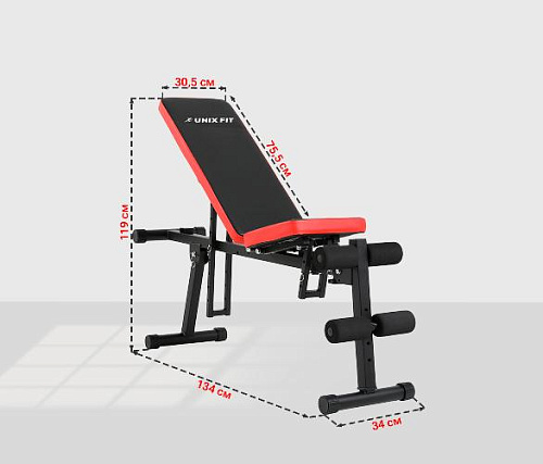 Силовая универсальная скамья Unix Fit BENCH 130P