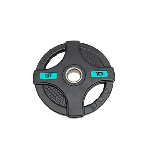 Купить Original FitTools Штанга олимпийская 58 кг (диски с двумя хватами, черный гриф) в Москве