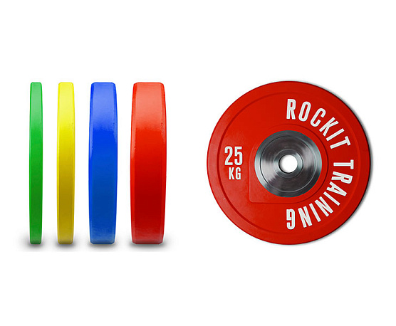 Диск бампированный уретановый Rockit 5 кг, диаметр 45 см, черный