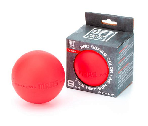 Мяч для МФР Original FitTools 9 см одинарный красный